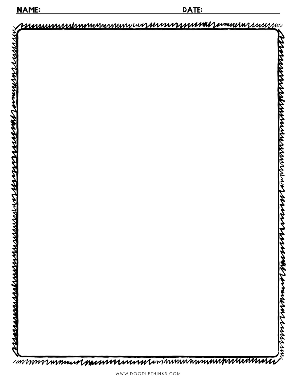 Garden drawing sheet with name and date: students draw and color the flower box their rolls created, plus a background