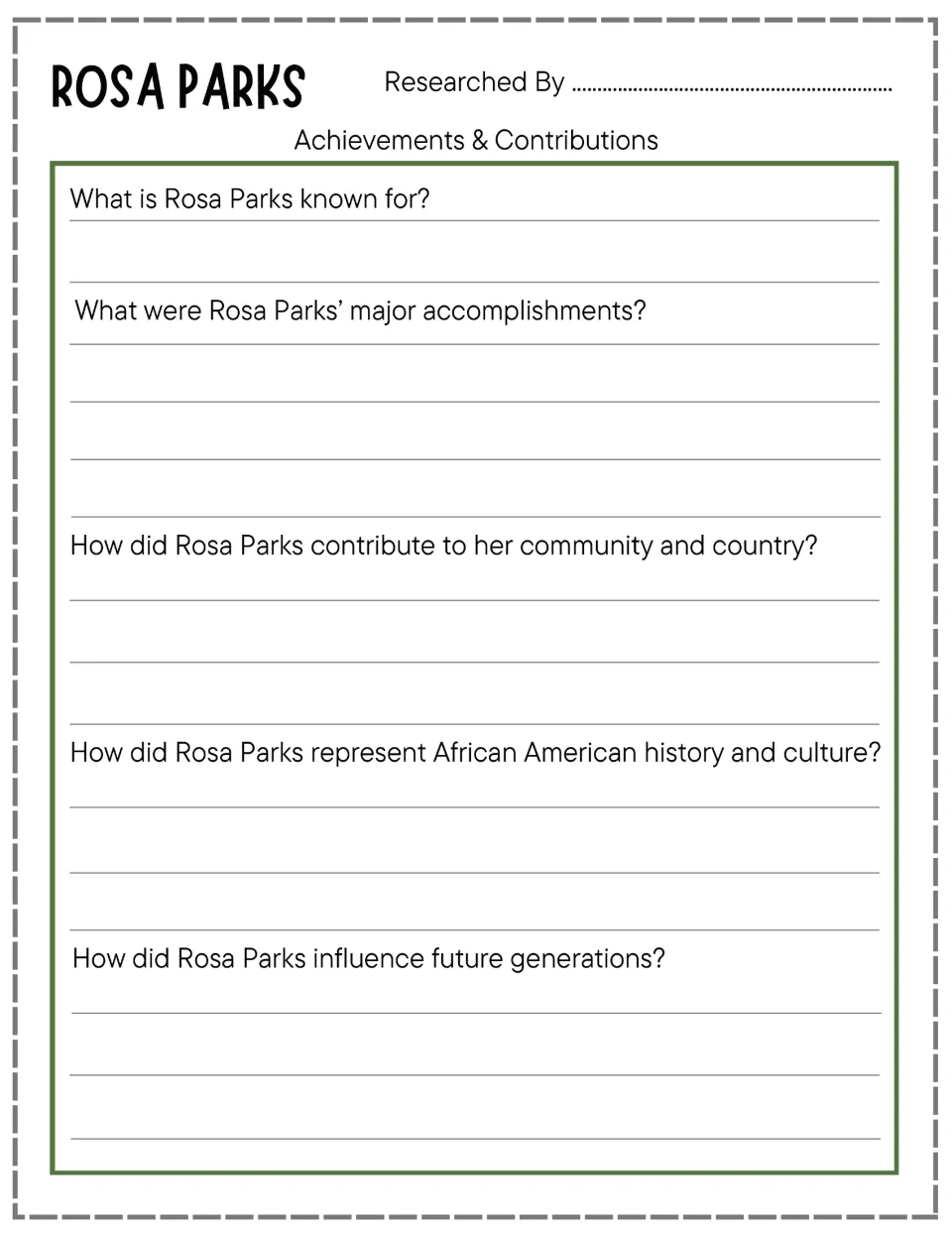 Rosa Parks achievements and contributions: students answer five questions on what she is known for and her influence