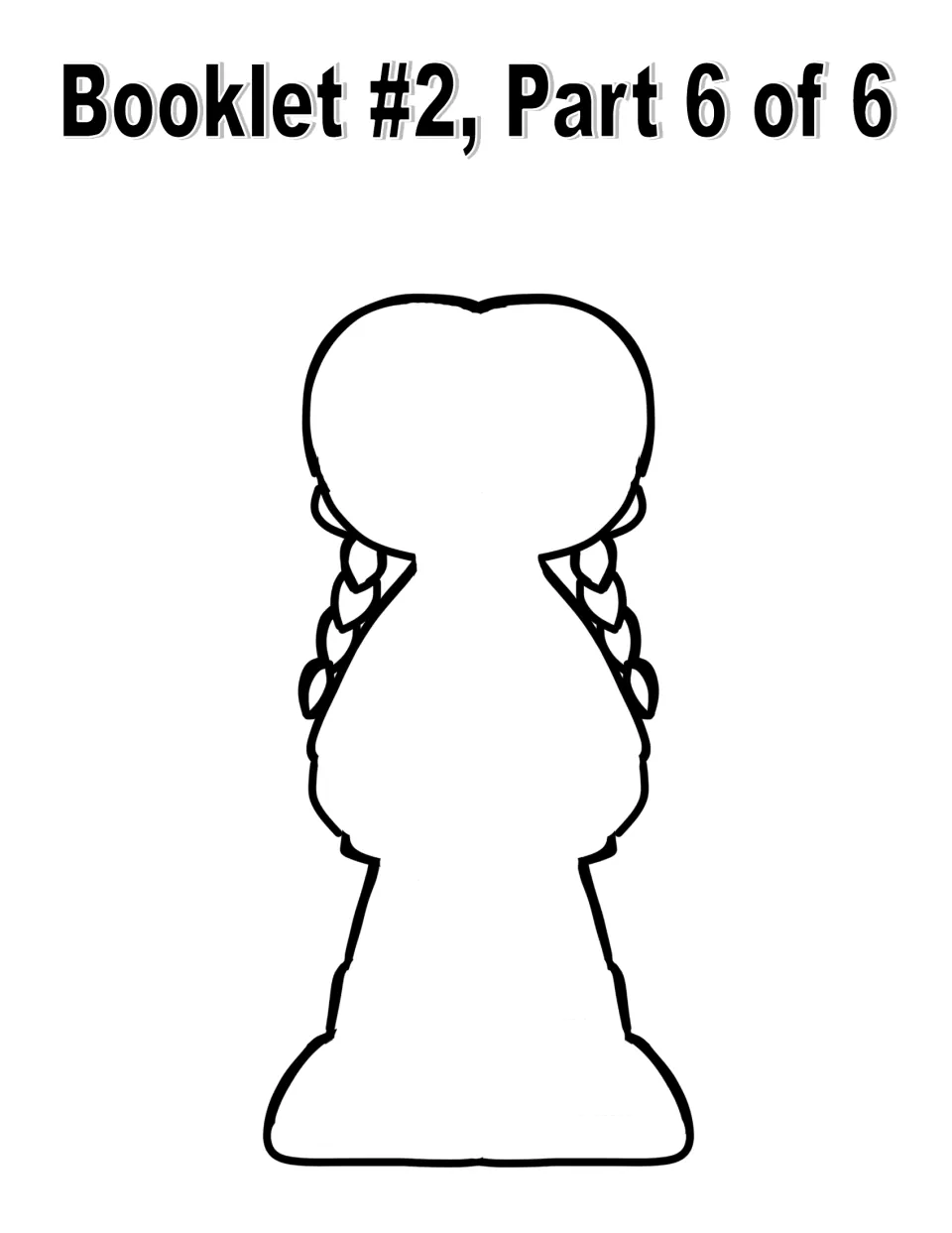 Booklet 2 extra blank Sacagawea outline page with no heading, for adding more information