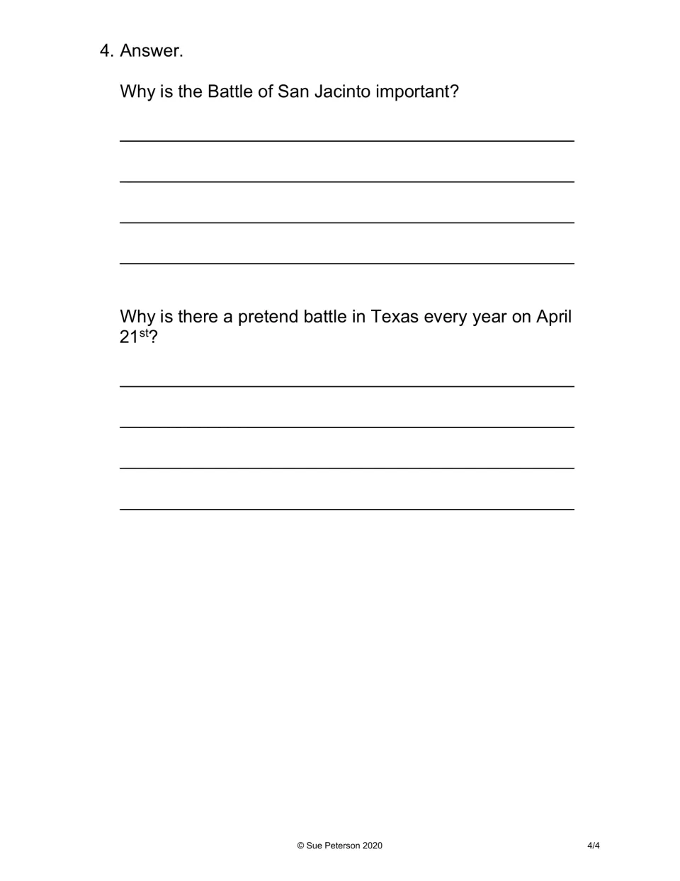 Written-response practice: why the battle mattered and why Texas holds a reenactment on April 21
