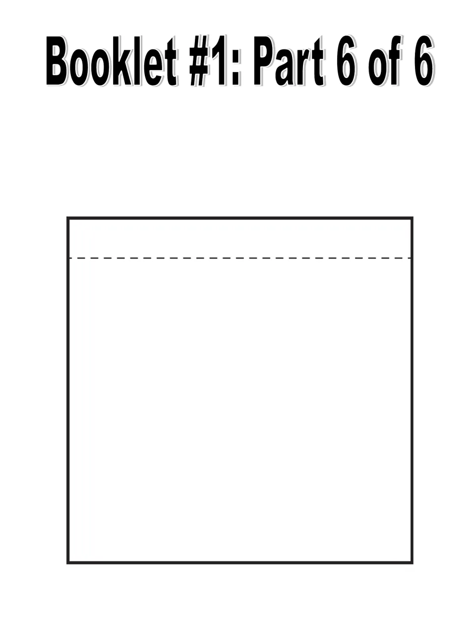 Patents booklet part 6 of 6: an untitled cut-out page for students to add more facts about the patent process