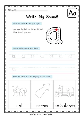 SATPIN Phonics Worksheets – Cut and Paste Set – sample page 4