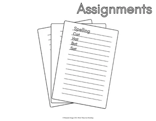 School Coloring Pages – sample page 3