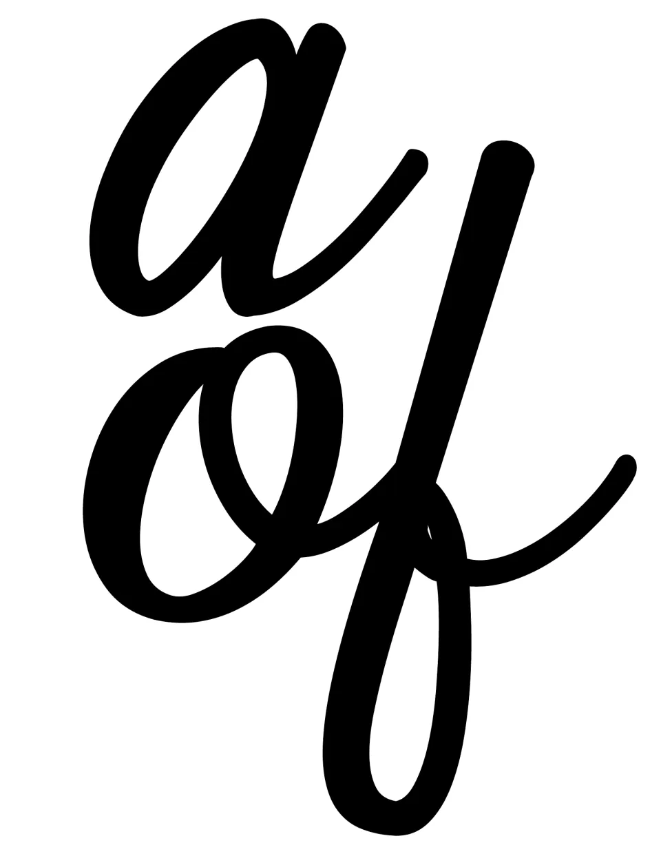 Printable script words 'of' and 'a' for the bulletin board heading, connecting Elements to Successful School