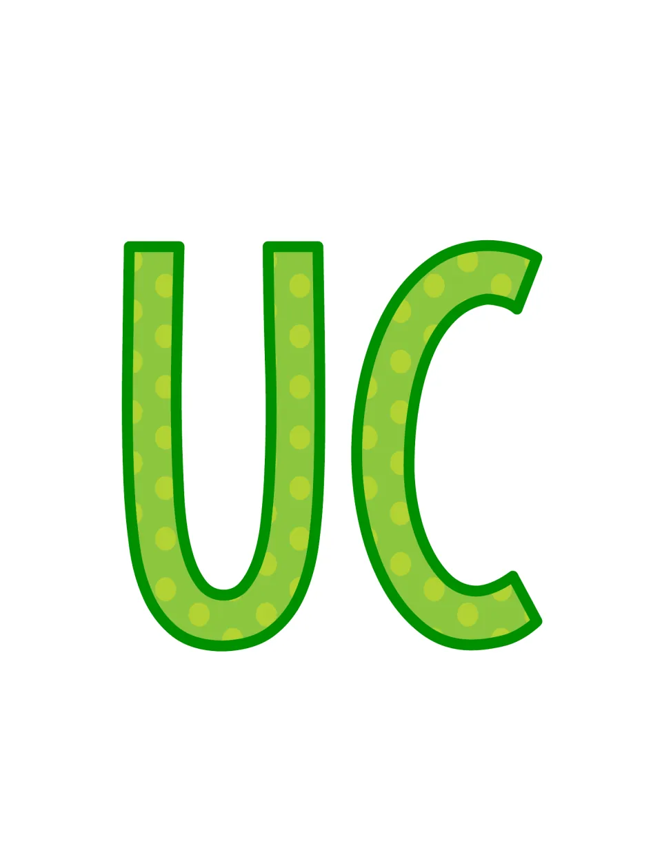 Printable letters U and C for 'Successful' in the bulletin board heading, continuing after the initial S