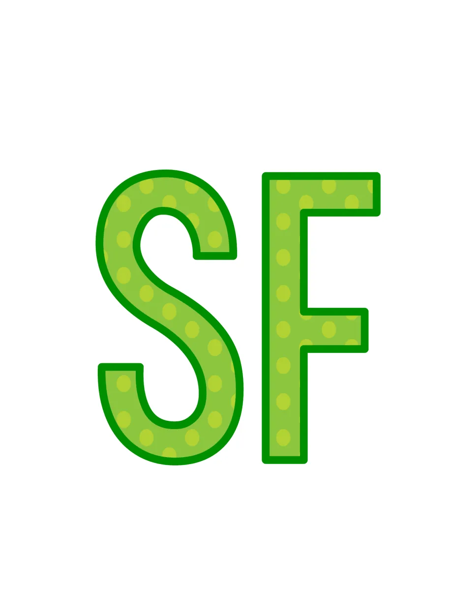Printable letters S and F for 'Successful' in the bulletin board heading, continuing after C, E, and S