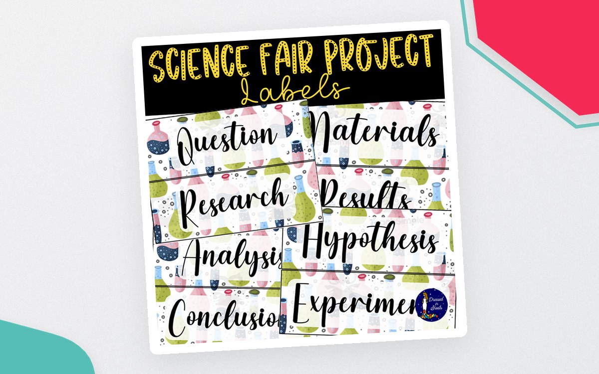 Science Fair Project Labels – 10-Label Display Set preview