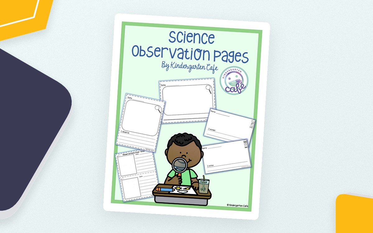 Science Observation Journal Pages with Cover preview
