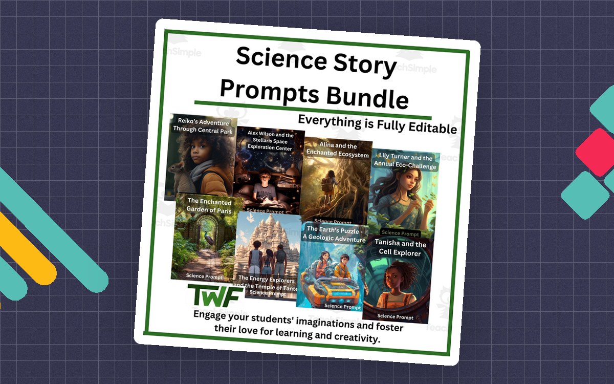 Science Story Prompt Bundle for Grade 7-10 Science-Fully Editable Grow teaching resource preview