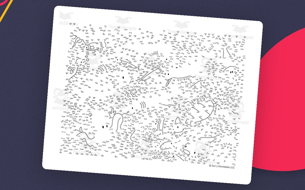 Sea Life Dot-to-Dot / Connect the Dots PDF preview: 3 printable pages for the sea life sequence