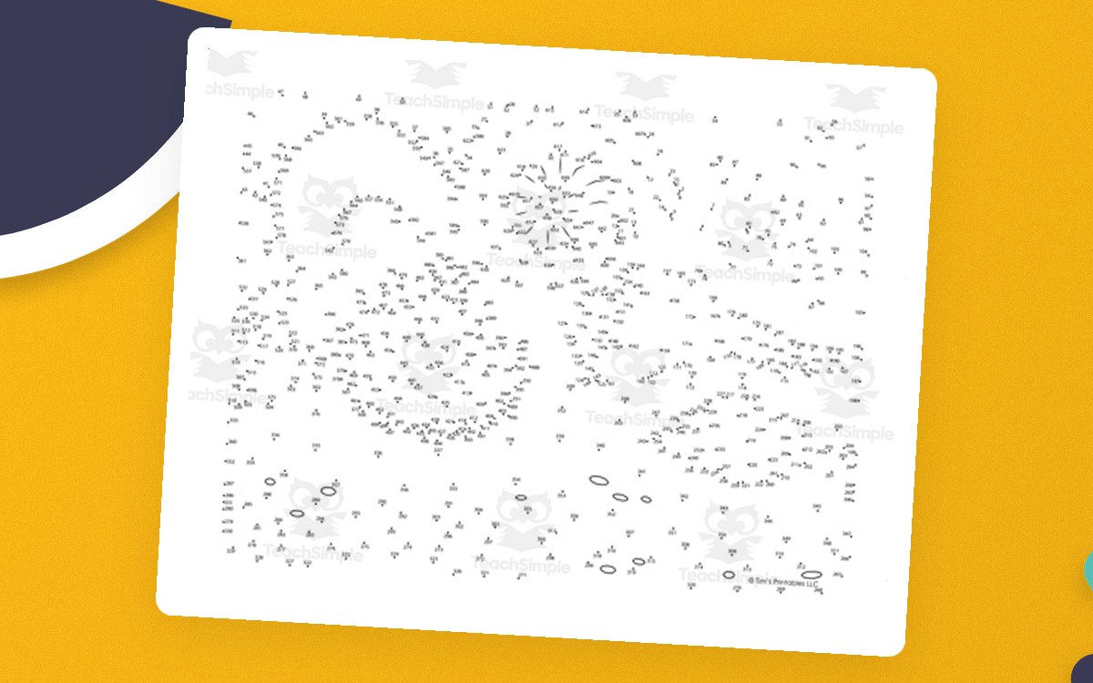 Three pale sea-shell dot-to-dot puzzle pages with densely numbered outlines