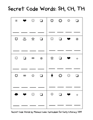 Secret Code Words – sample page 3