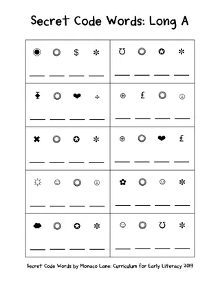 Secret Code Words – sample page 4