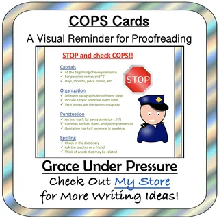 Self-Editing COPS Cards- Help your Students Proofread Their Own Work – cover