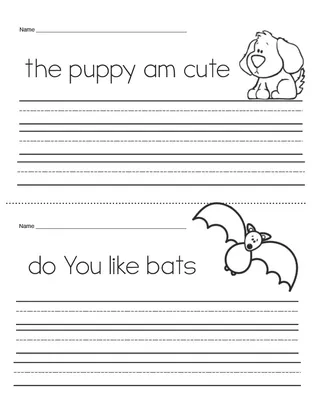 Sentence Fix-Ups Worksheet Pack – sample page 2