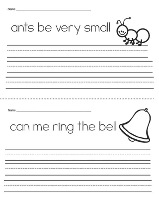 Sentence Fix-Ups Worksheet Pack – sample page 3