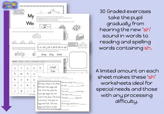SH Phonic Worksheets for Early Years/Intervention/dyslexia – sample page 2