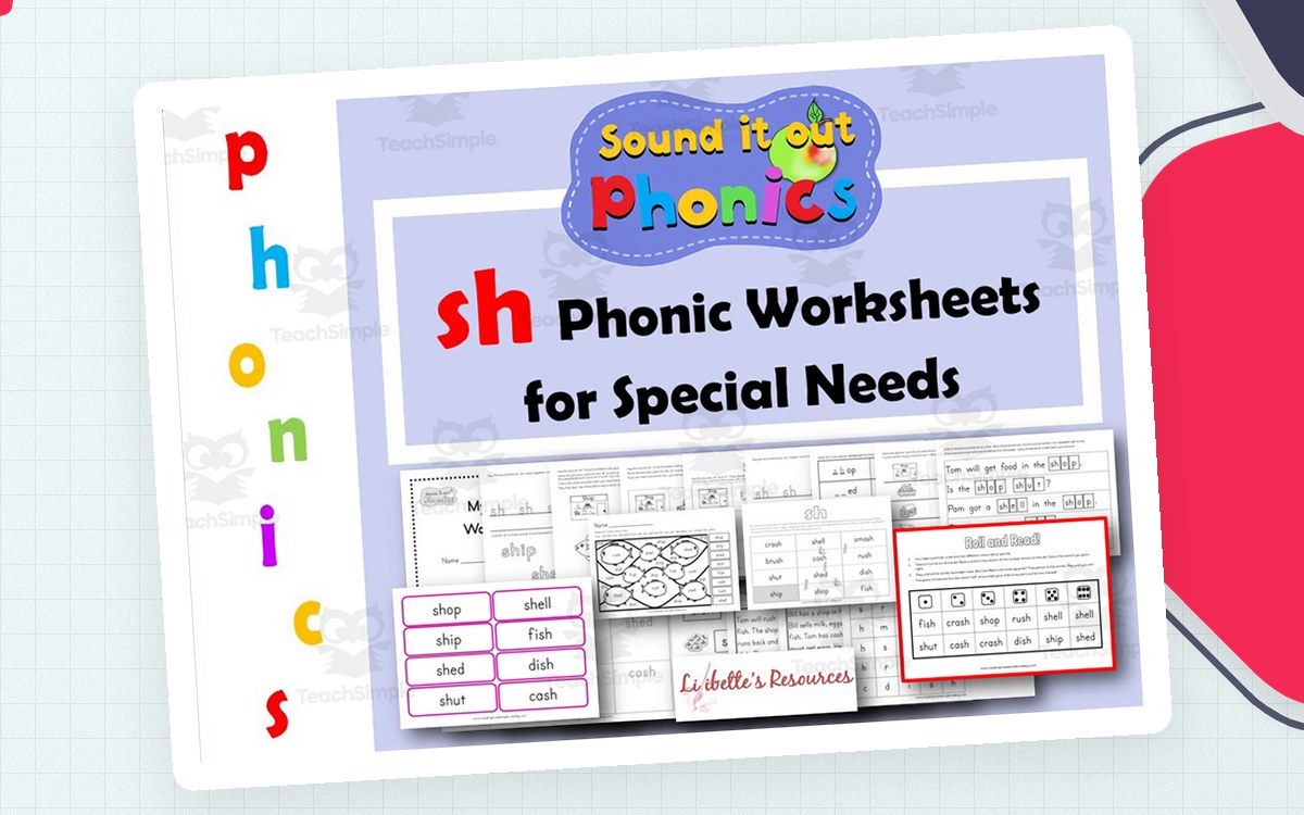 SH Phonic Worksheets for Early Years/Intervention/dyslexia preview
