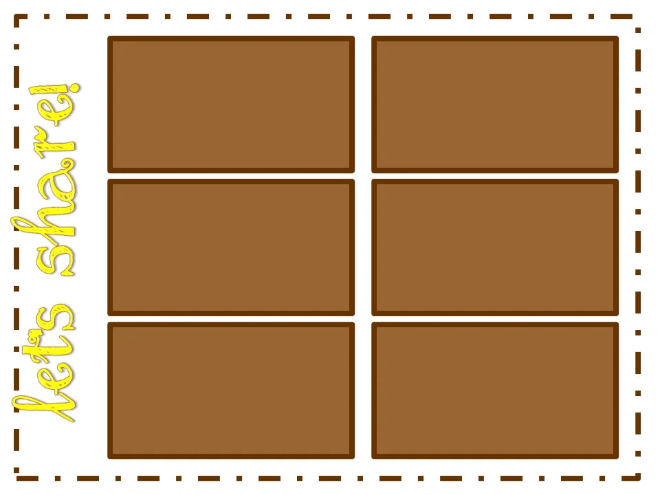 Let's Share! mat of six chocolate bars: after each die roll, students split a bar into that number of equal pieces
