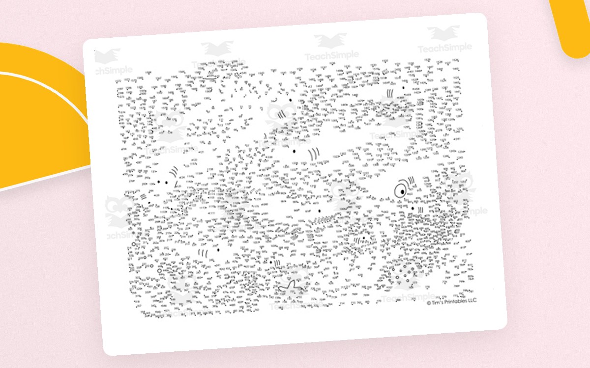 Shark Extreme Difficulty Dot-to-Dot / Connect the Dots PDF preview