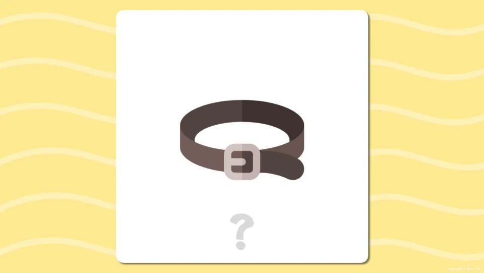 Short e flash card prompt: a brown belt with a buckle and a question mark; students name the pictured object out loud