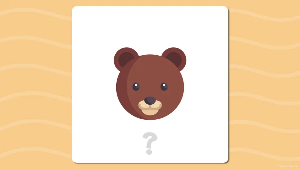 Fourth short u flashcard prompt shows a bear’s face above a question mark, without the word revealed