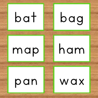 Short Vowel Flash Cards and Picture Cards - short a – sample page 3