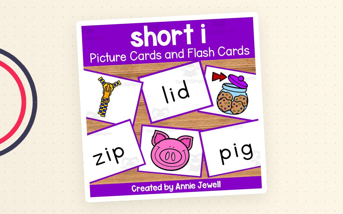 Short Vowel Flash Cards and Picture Cards - Short i preview