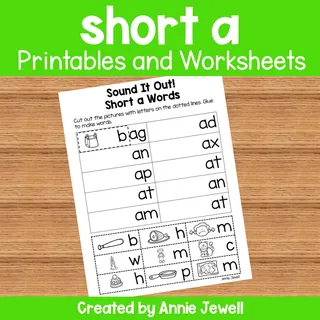 Short Vowel Worksheets and Printables - short a – cover
