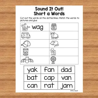 Short Vowel Worksheets and Printables - short a – sample page 2
