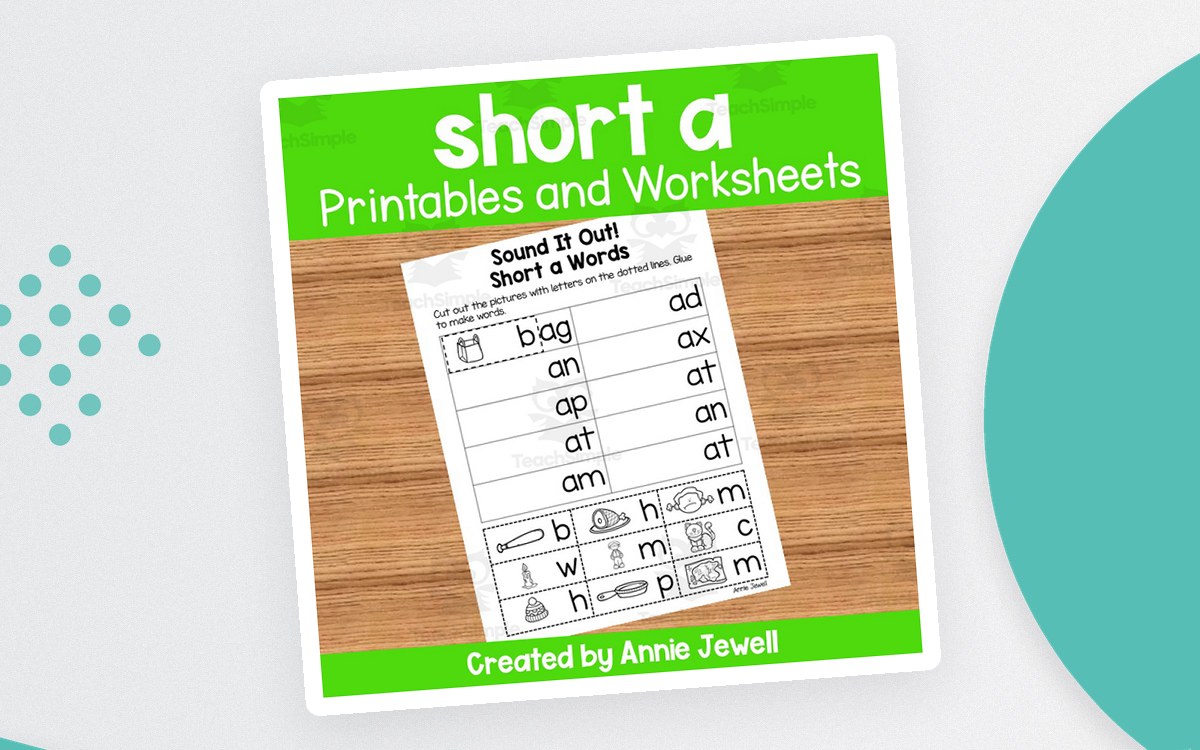 Short Vowel Worksheets and Printables - short a preview