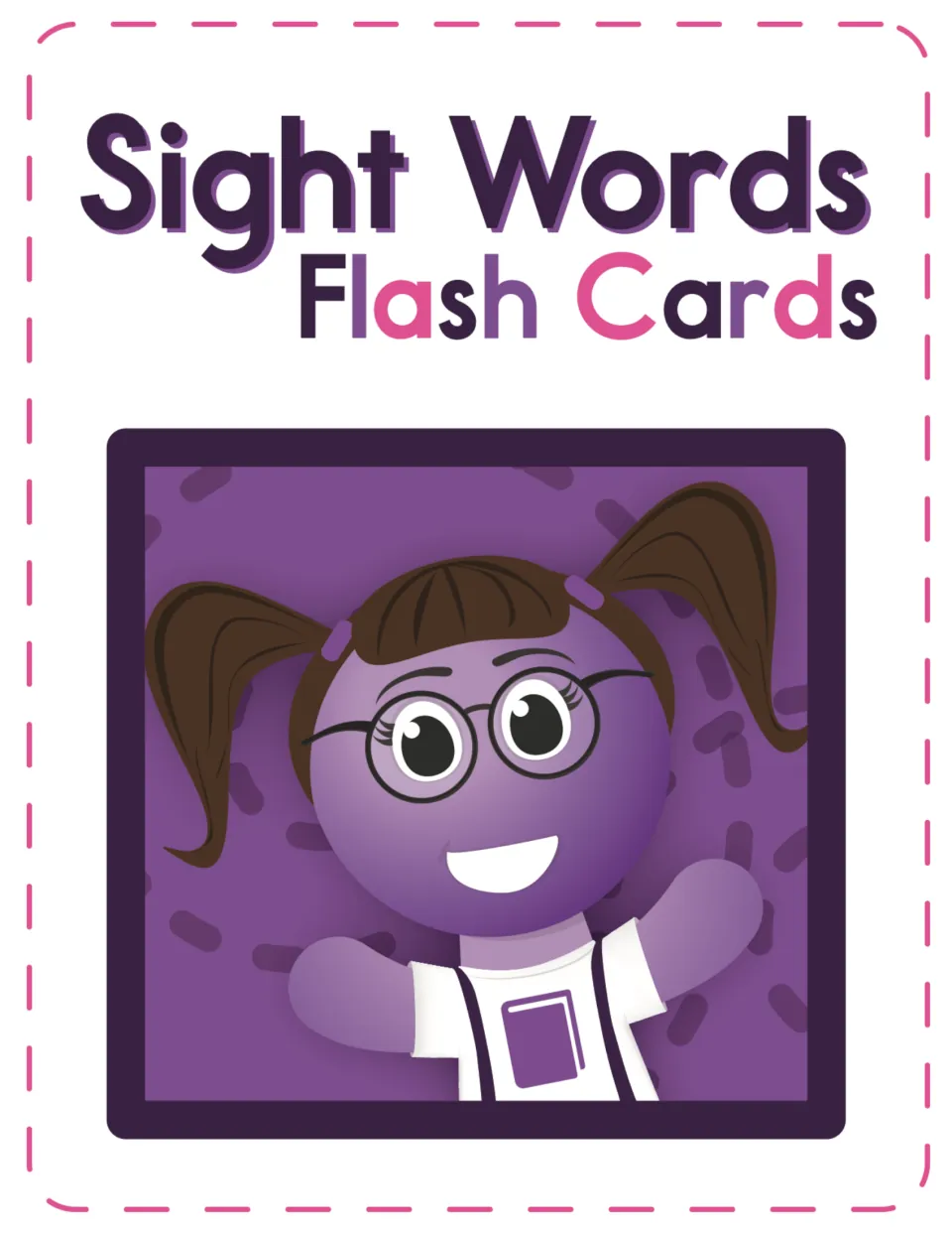 Sight Word Flash Cards cover introducing the printable resource for practicing sight word recognition