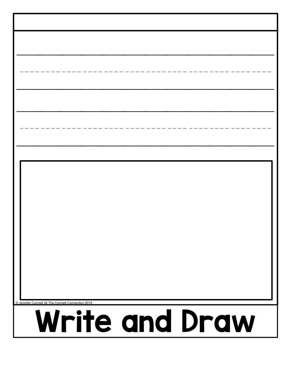 Write and Draw alternate activity in the air flip book provides space for an original sentence and illustration