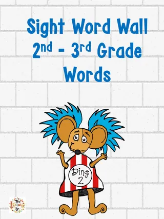Sight Word Wall | 2nd-3rd Grade Words – cover