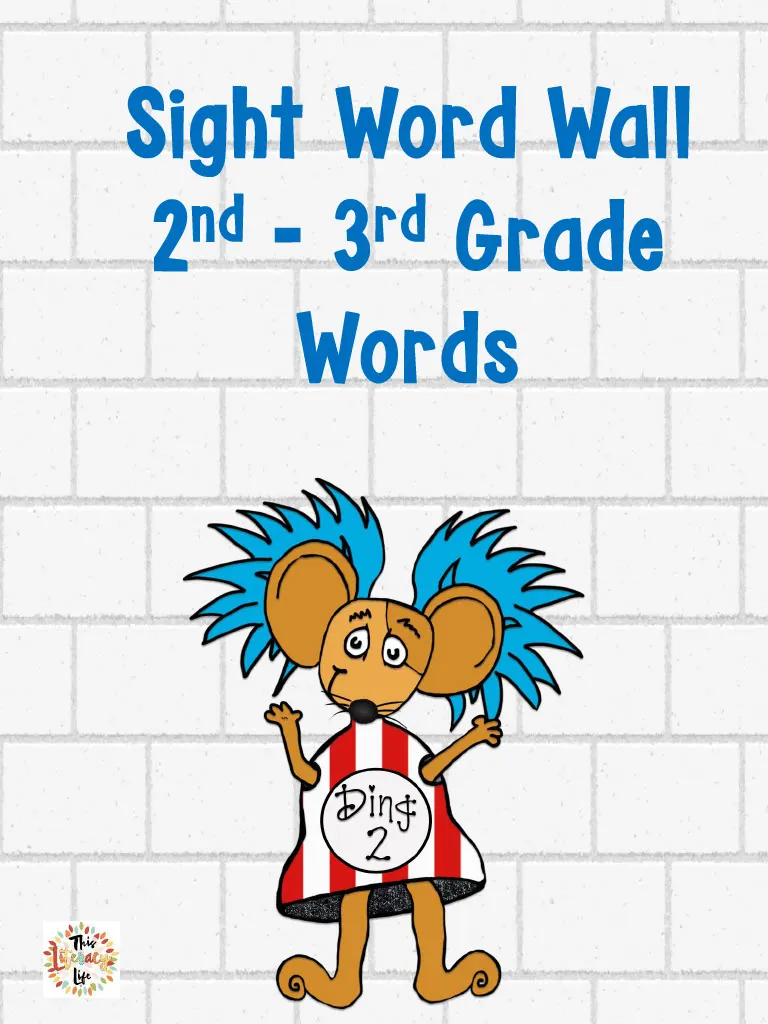Sight Word Wall | 2nd-3rd Grade Words – cover
