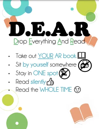 Silent Reading D.E.A.R. Poster – cover