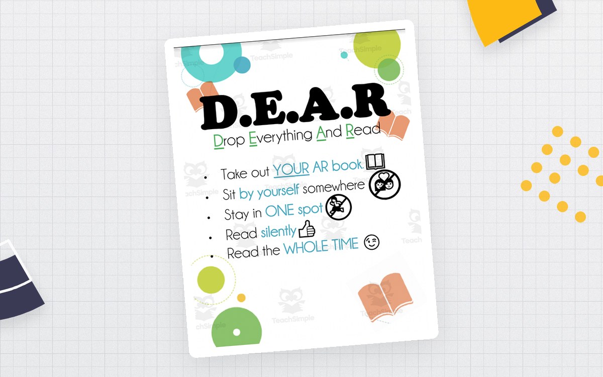 Silent Reading D.E.A.R. Poster teaching resource preview