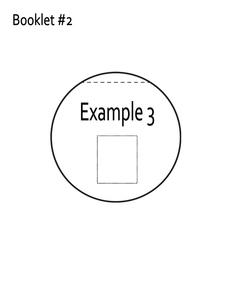 Wheel and axle booklet piece labeled Example 3, for adding the third matching cutout image to the booklet