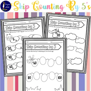 Skip Counting by 5 Worksheets – sample page 2