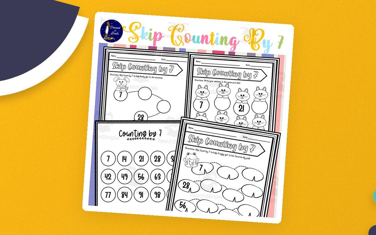 Skip Counting by 7 Worksheets preview