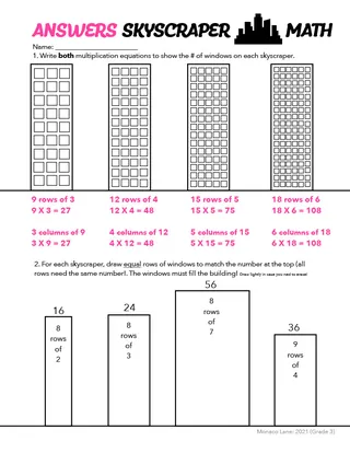 Skyscraper Math Worksheet – sample page 4