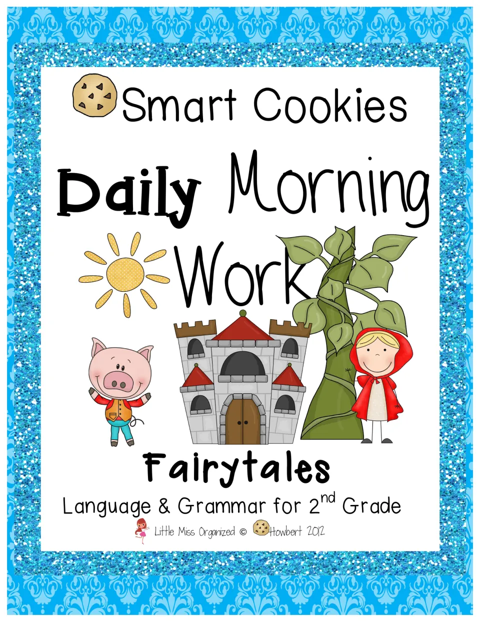 Cover of the fairytale daily morning-work packet, labeled Language & Grammar for 2nd Grade