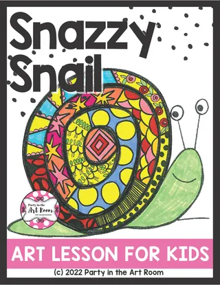 Snazzy Snail Art Lesson for Kids – cover