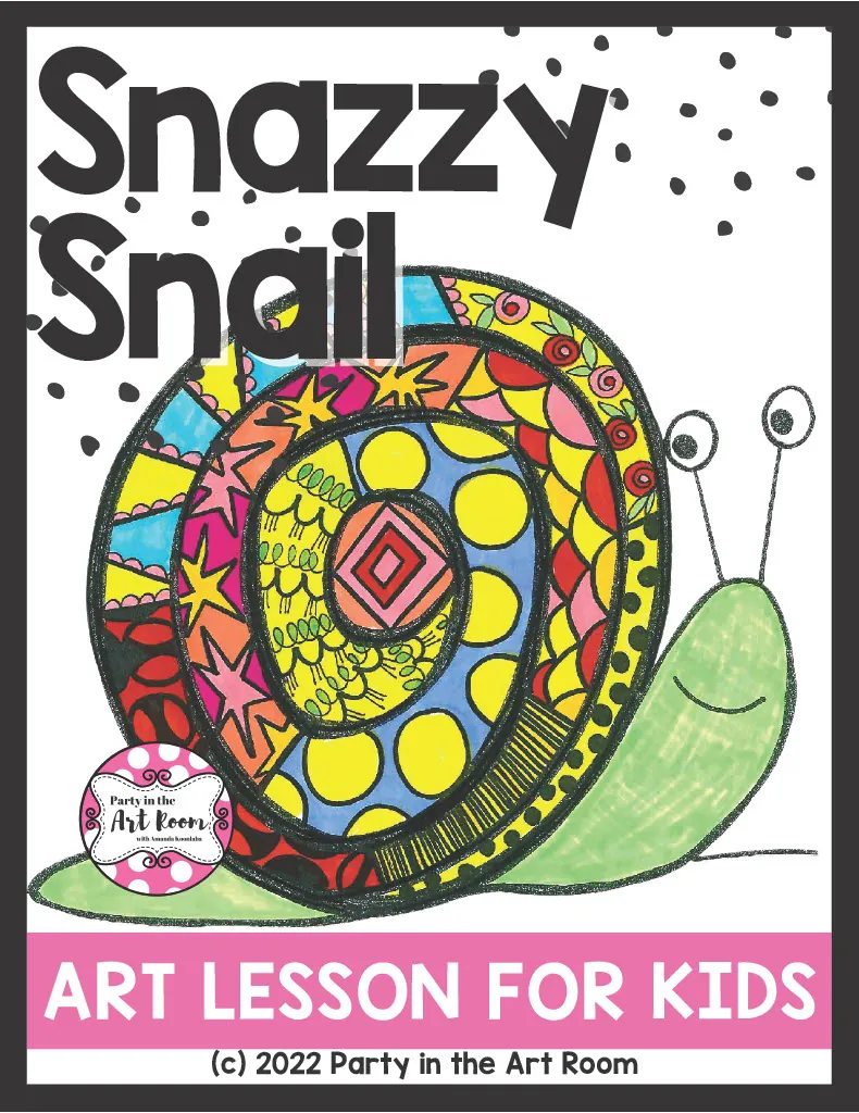 Snazzy Snail Art Lesson for Kids – cover