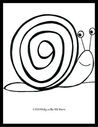 Snazzy Snail Art Lesson for Kids – sample page 2