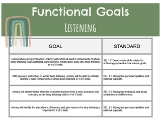 Social Emotional Goals Examples – preview 3
