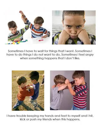 Safe Hands and Feet – Social Story for Kids – sample page 4