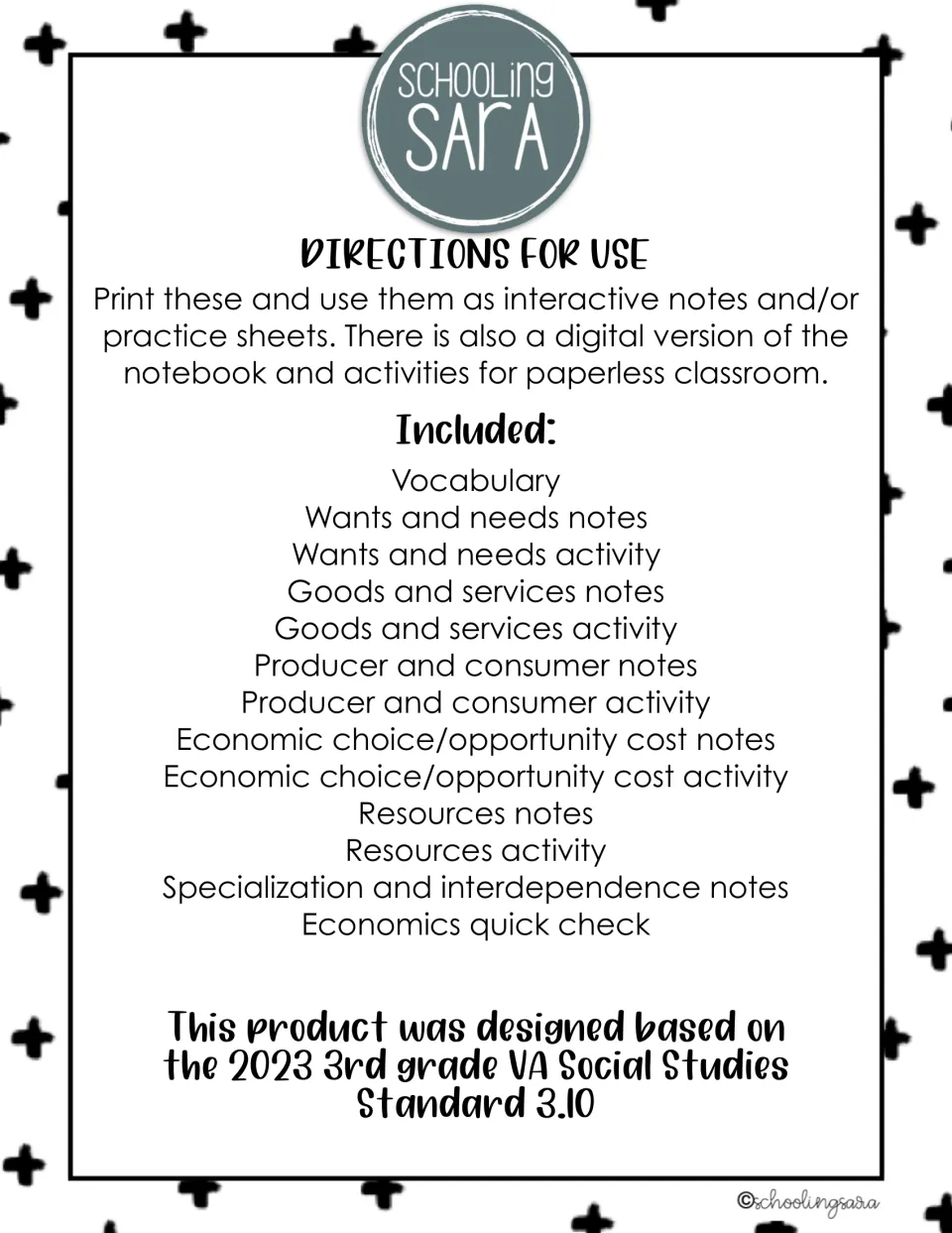 Directions for use: print as interactive notes or practice sheets; lists vocabulary, wants, goods, producers and resources