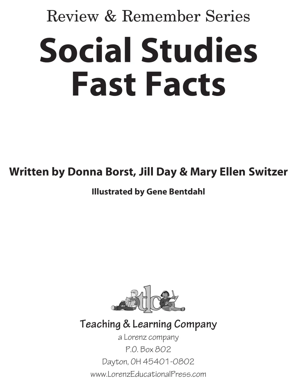 Title page for a Review & Remember Series book, naming authors Borst, Day and Switzer and illustrator Gene Bentdahl