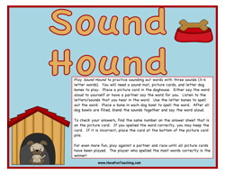 Sound Hound Sounding Out Words Activity teaching resource preview